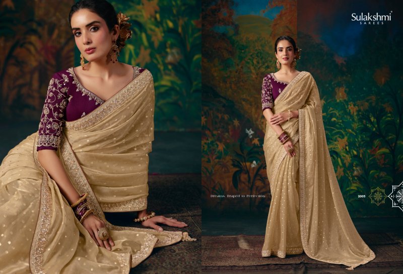 Virasat Vol 02 By Sulakshmi Fancy Fabric Designer Beads Work Saree